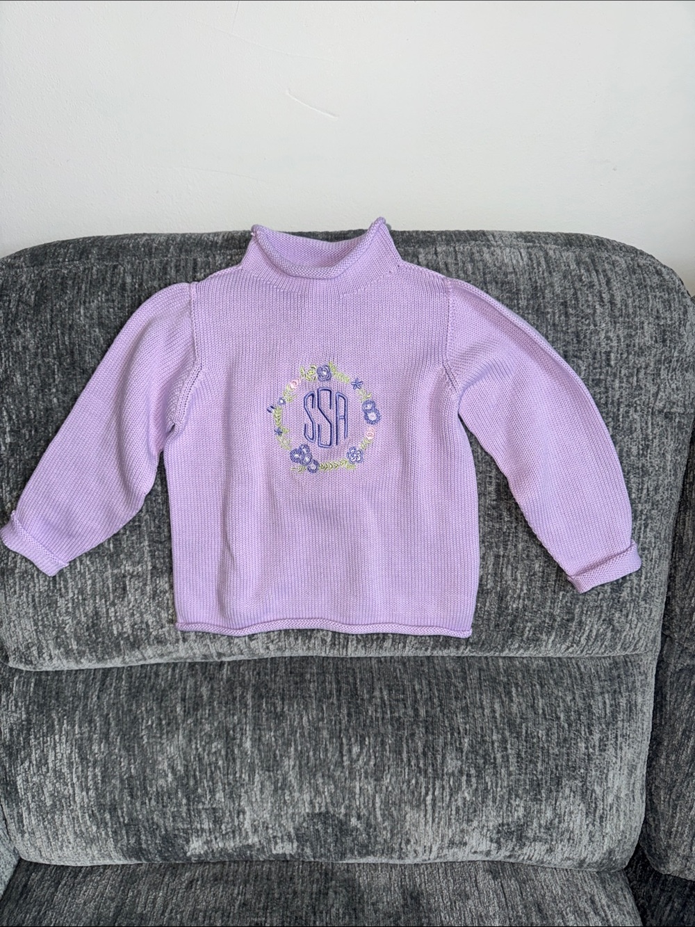 A SOFT IDEA JERSEY ROLLNECK SWEATER